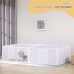 Whelping Box for Dogs Built for Mother's Comfort (Option: White)
