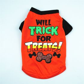 Breathable cool cotton vest for dogs in summer (Option: Orange-M)