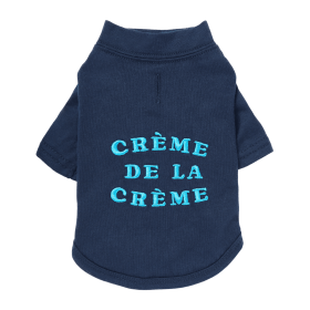 The Essential T-Shirt - Creme de la Cr?me (Color: Midnight Blue, size: medium)