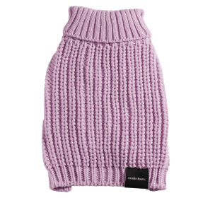 The Perfect Knit Sweater, Turtleneck (Color: Lilac, size: medium)