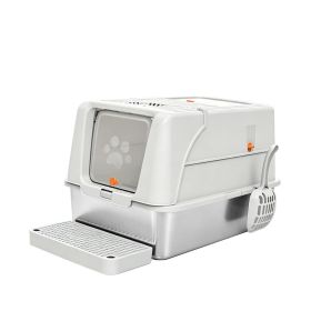Only Self Pickup---Stainless Steel Cat Litter Box - A15 (Option: Gray)