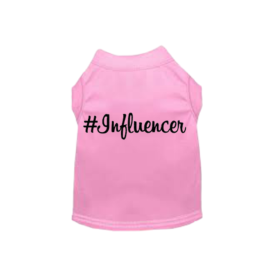 #Influencer Shirt (Color: Pink, size: X Small)