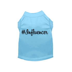 #Influencer Shirt (Color: Baby Blue, size: X Small)