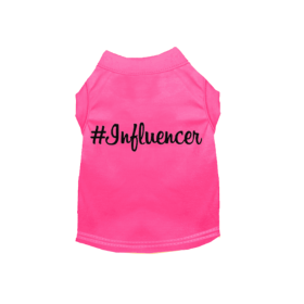 #Influencer Shirt (Color: Hot Pink, size: 2X Large)