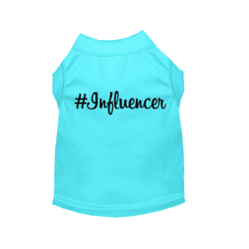 #Influencer Shirt (Color: Aqua, size: small)