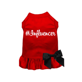 #Influencer Dress (Color: Red, size: X Large)