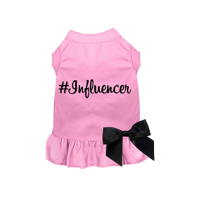 #Influencer Dress (Color: Pink, size: X Small)