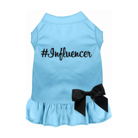 #Influencer Dress (Color: Baby Blue, size: medium)