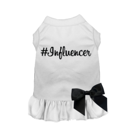 #Influencer Dress (Color: White, size: X Small)