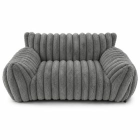 Cute Cat Couch For Pets - Fluffy Cat Beds With Premium Soft Corduroy Fleece, Fuzzy Cats Beds For Indoor Cats With Removable Washable Cover, Suppo (Option: Dark grey-S)