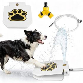 Dog Water Fountain Outdoor,No Electricity Step-On Activated Pet Sprinkler,Paw-Controlled Drinking Dispenser For Large & Small Dogs,Automatic Wate (Option: 12521202)