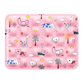 Pet Cooling Mat (Option: CF6090s Cute Pet Park in Pink)